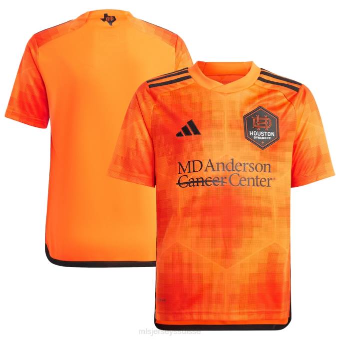 MLS Jerseys enfants maillot houston dynamo fc adidas orange 2023 réplique el sol XXTX118 Jersey